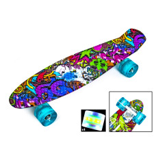 Penny Board "Graffiti Violet " Светящиеся колеса Penny Board "Graffiti Violet " Светящиеся колеса