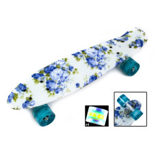 Penny Board "Blue Rose" Светящиеся колеса. Penny Board "Blue Rose" Светящиеся колеса.