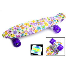 Penny Board "Violet Flowers" Светящиеся колеса Penny Board "Violet Flowers" Светящиеся колеса
