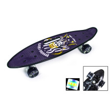 Penny Board С Ручкой "Street King" Светящиеся колеса
