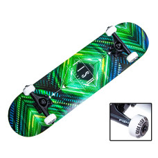СкейтБорд деревянный от Fish Skateboard "Green Rhombus" СкейтБорд деревянный от Fish Skateboard "Green Rhombus"