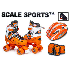 Комплект квадов Scale Sport Оранжевые, размер 34-37 Комплект квадов Scale Sport Оранжевые, размер 34-37
