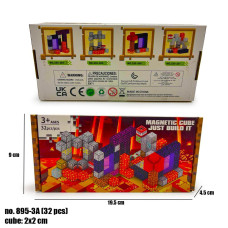 Магнитный Конструктор Майнкрафт Блоки 895-3A (32 деталей)