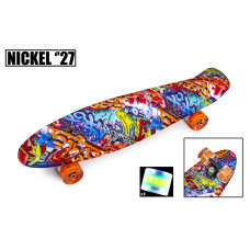 Penny Board Nickel 27" Graffity. Светящиеся колеса Penny Board Nickel 27" Graffity. Светящиеся колеса