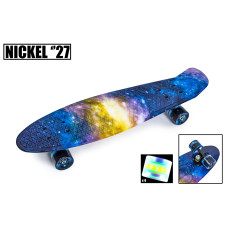 Penny Board Nickel 27" "Universe". Светящиеся колеса Penny Board Nickel 27" "Universe". Светящиеся колеса