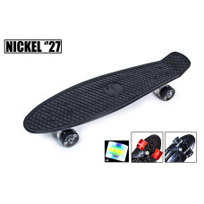 Пенниборд Nickel 27" Black Светящиеся колеса Пенниборд Nickel 27" Black Светящиеся колеса