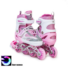 Ролики Happy Pink размер 34-37