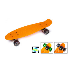 Скейт Penny Boarde Orange Светящиеся колеса Скейт Penny Boarde Orange Светящиеся колеса